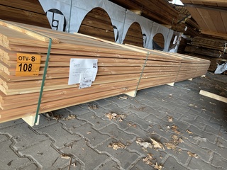 Ca. 95x Douglas dubble Rhombus, 25x128mm, lengte 500cm